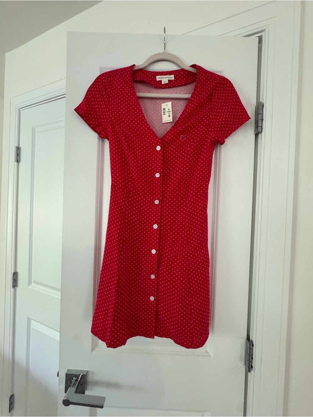 Aeropostale Red Polka Dot Mini Dress